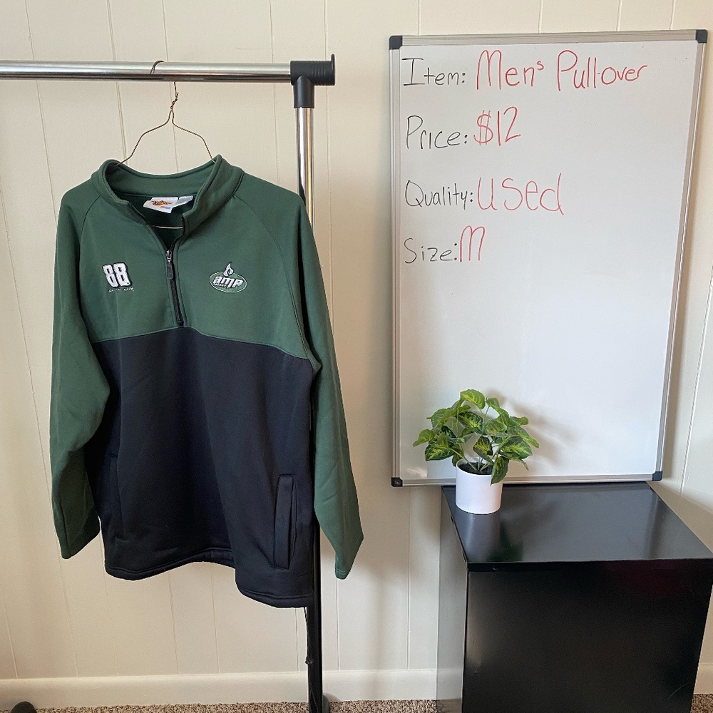 WINNERS CIRCLE NASCAR Amp Dale Earnhardt Jr. Quarter Zip Men's Pullover. Size M.